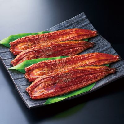 【冷凍便】国産うなぎ蒲焼長焼（4尾）