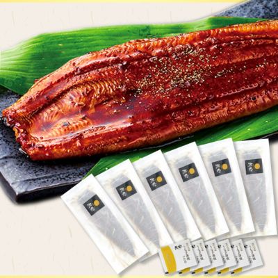 【冷凍便】国産　うなぎ蒲焼長焼（6尾）